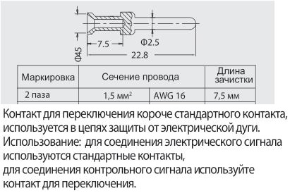 Контакт-штырь CESM-1.5R 1010191100908: Технические характеристики