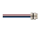 Цилиндрический соединитель-розетка с проводом M8-F04-BKR-M8-W0.25 1620043024011 - фото 1