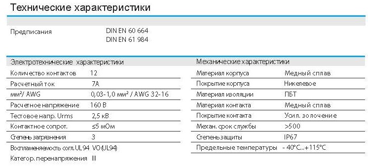 Цилиндрический соединитель MR23-012-T-D14.5-SH 1810124213003: Технические характеристики