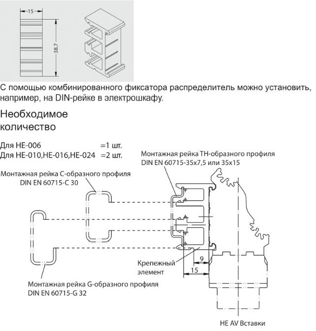 Комбинированный фиксатор FE-EAV 1980020030022: Технические характеристики