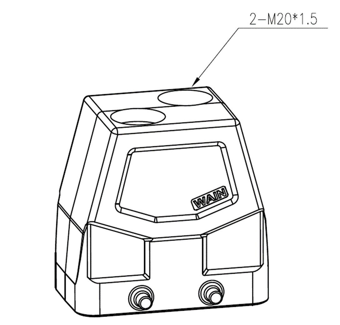 Корпус соединителя - кабельная часть W10B-TEH-4B-2M20 3SP 1111104305007: Описание