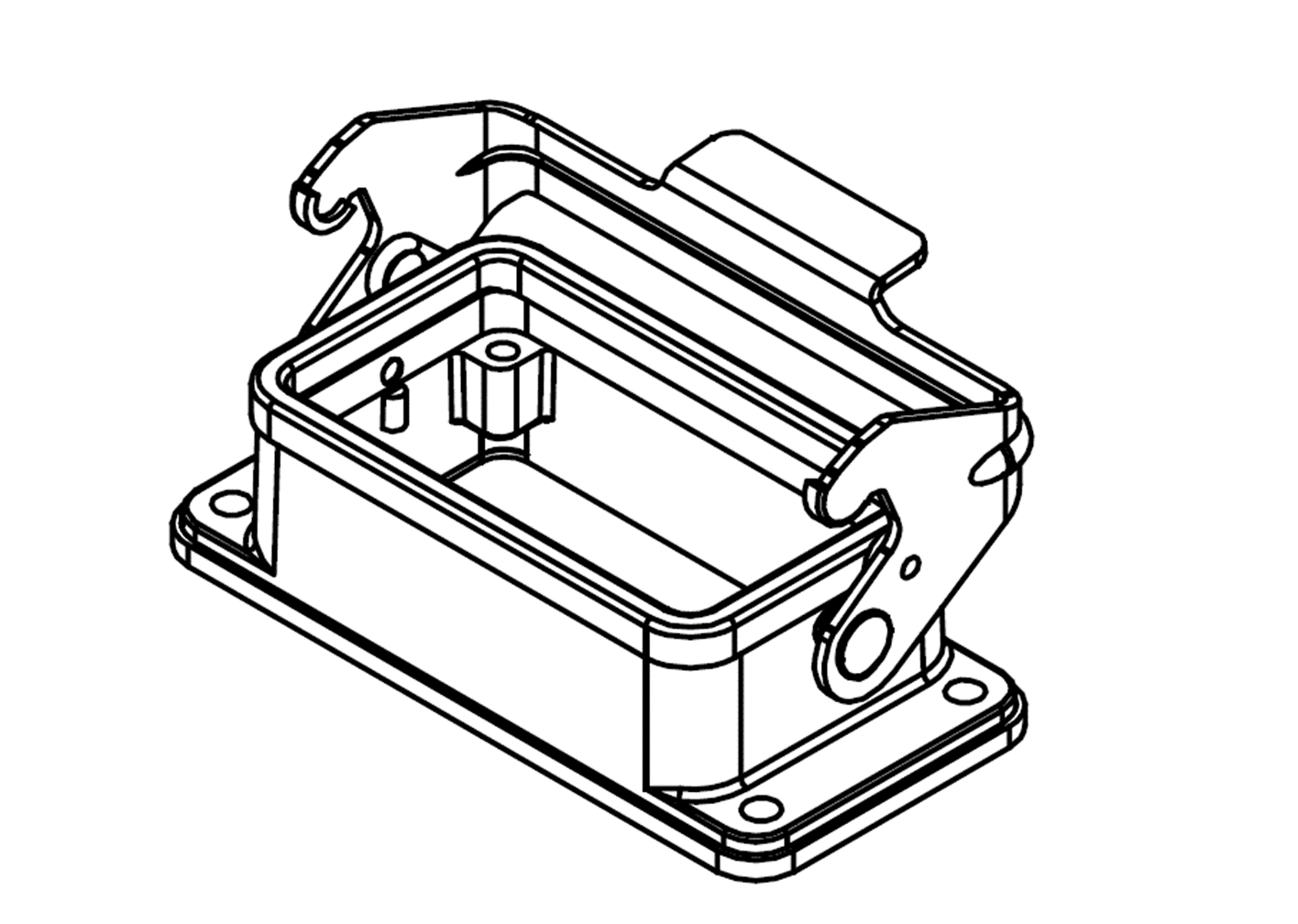 Корпус соединителя - блочная часть W10B-BK-1L/W 1111103241001: Описание