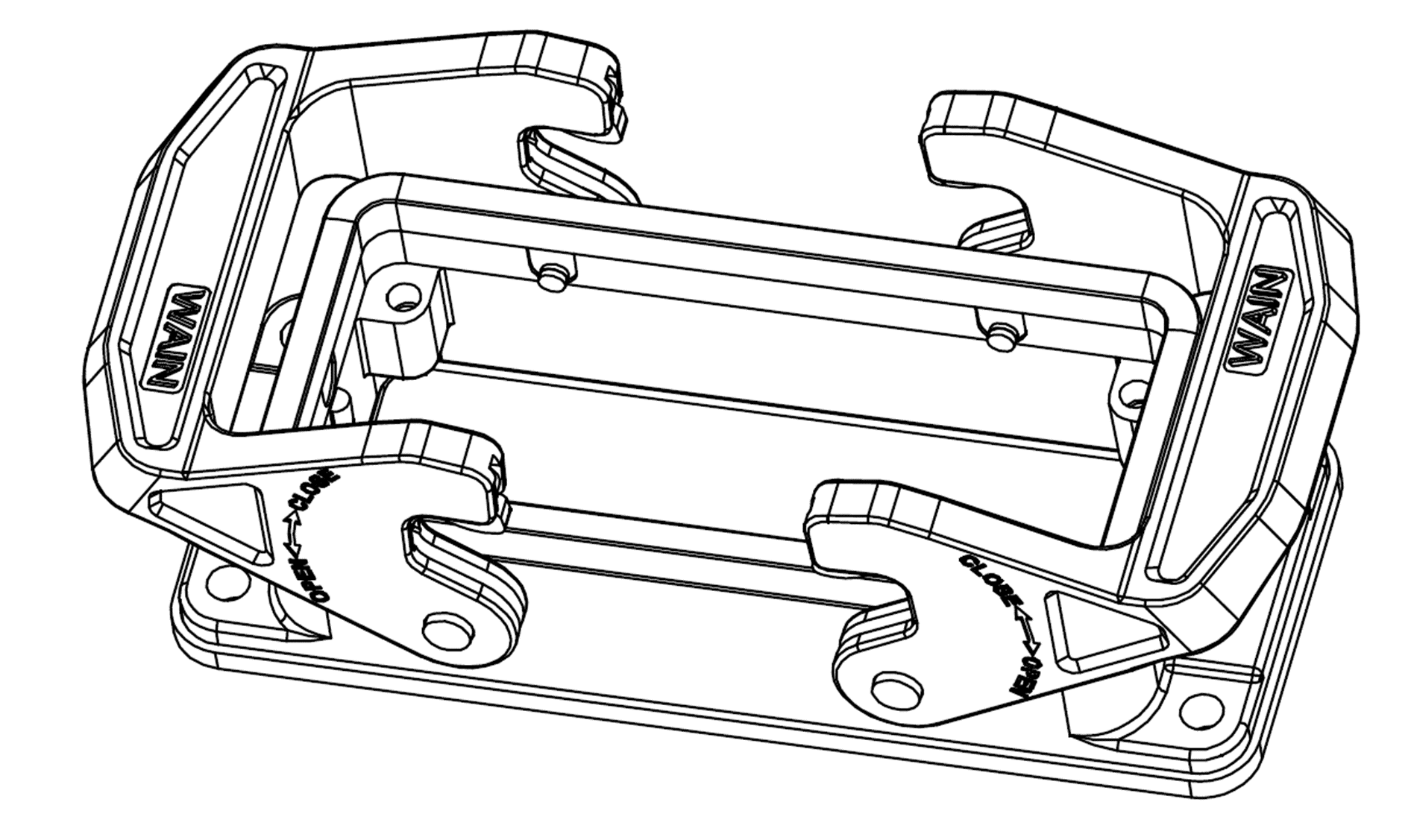 Корпус соединителя - блочная часть H16B-BK-2L/PSE 1110163481001: Описание