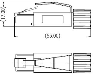 Соединитель RJ45P-8P-PLUG-Cat.6a 1720004004020: Описание
