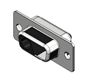Вилка DB-1, 2 силовых контакта, обжим, арт. B09691100022 - фото 1