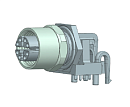 Цилиндрический соединитель-розетка M12-F08X-BKR-M12-SD 1630083242503 - фото 1