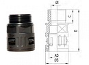 Фитинг прямой G1/2/AD15.8, арт. B7602112220G - фото 1