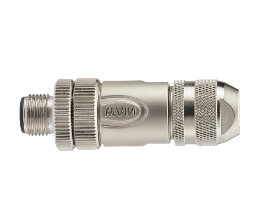 Цилиндрический соединитель-вилка M12-MC04D-T-D6-SH 1630040102001 - фото 2