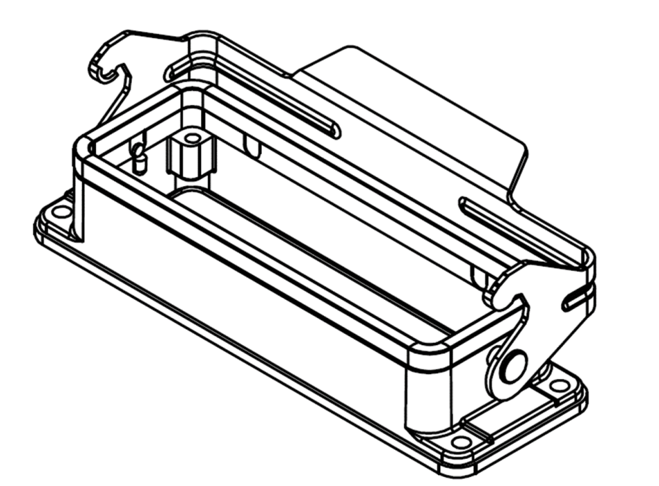 Корпус соединителя - блочная часть H24B-BK-1L/W 1110243241001 - фото 1