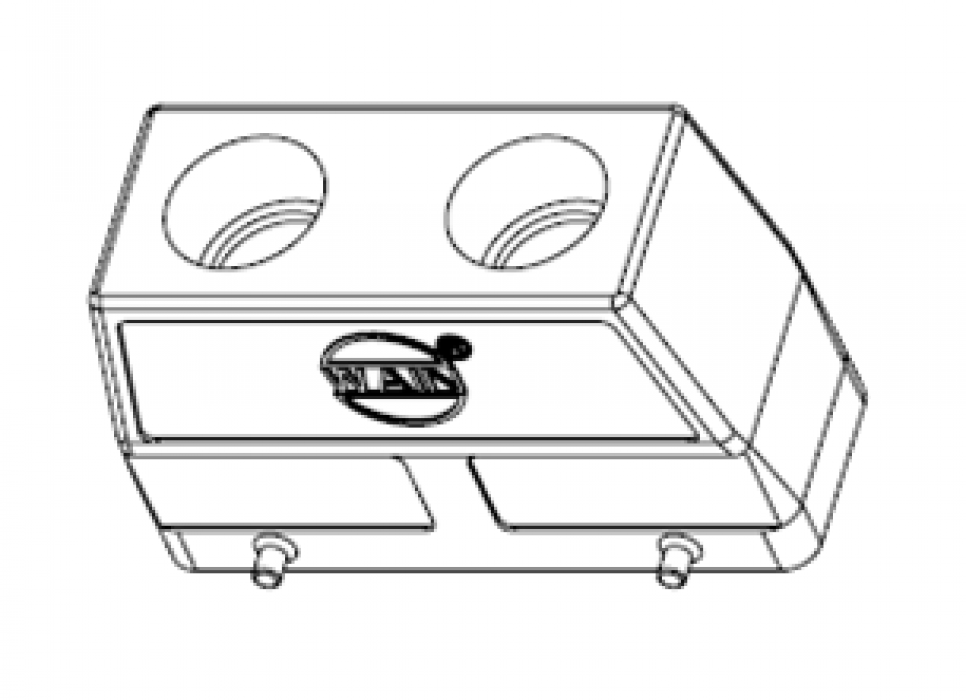 Корпус соединителя - кабельная часть W16B-MTEH-4B-2M25 1121164305023  - фото 1