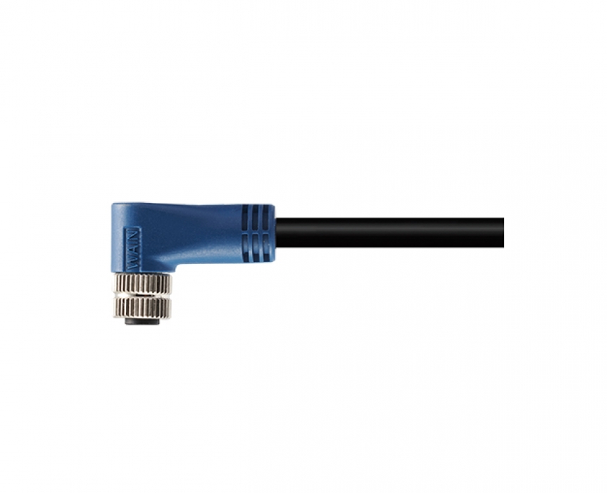 Цилиндрический соединитель-розетка с кабелем M8-F04-S-5.0-PVC-SH 1620045022002 - фото 1