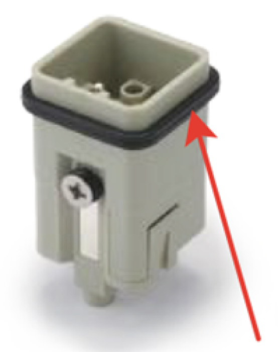 Уплотнитель для вставки-вилки H3A-D 9030000000136 - фото 1