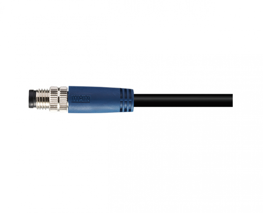 Цилиндрический соединитель-вилка с кабелем M8-M03-5.0-PVC-SH 1620034012002 - фото 1
