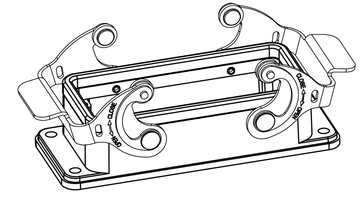 Корпус соединителя - блочная часть H16B-BK-2L/SCN 1110163421101 - фото 1