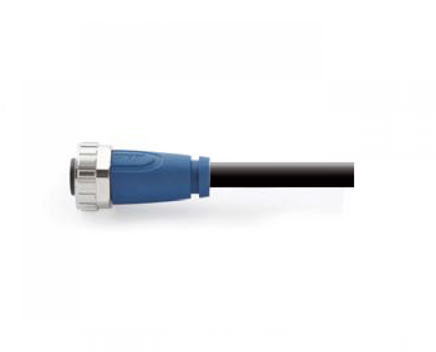 Цилиндрический соединитель-розетка с кабелем 7/8-F03-T-5.0-PVC 1680034024002 - фото 1