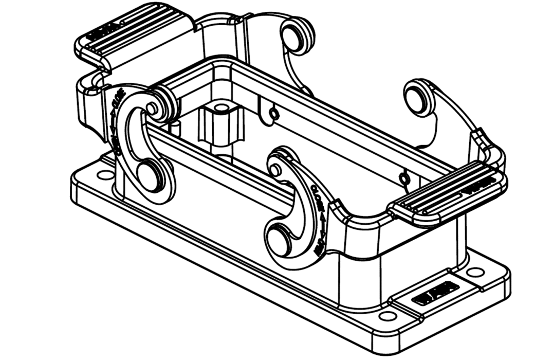 Корпус соединителя - блочная часть W16B-BK-2L/SC/1440 - фото 1