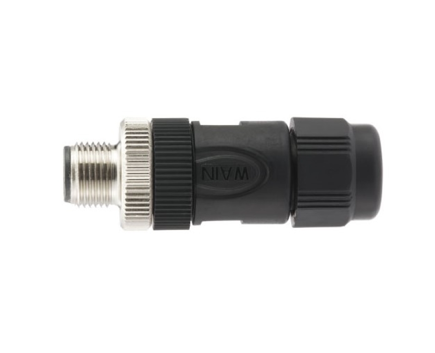 Цилиндрический соединитель-вилка M12-M04A-T-D8 1630044113002 - фото 2