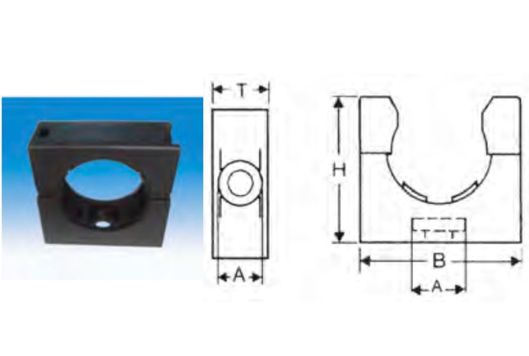 Зажим для крепления гофрированного рукава AD15.8, арт. B7611211222G - фото 1
