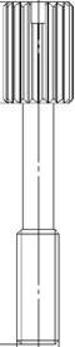 Винт с насечкой 4-40UNC×16.8, арт. B09670029018 - фото 2