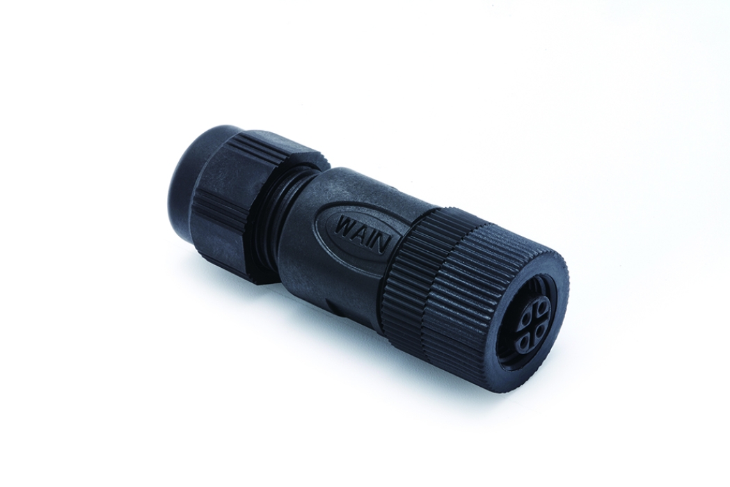 Цилиндрический соединитель-розетка M12P-F03A-T-D6 1630034213101 - фото 1
