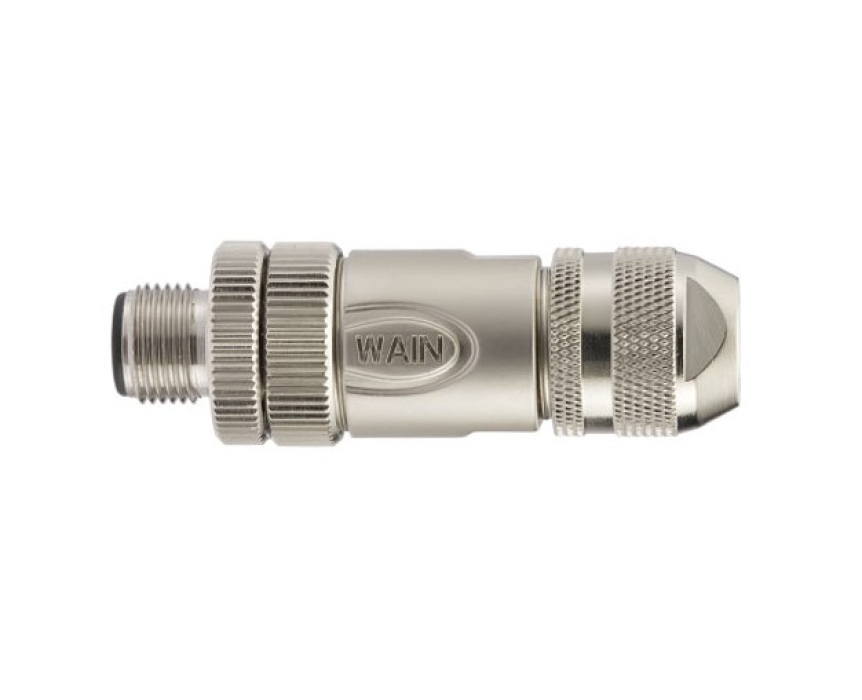 Цилиндрический соединитель-вилка M12-M04D-T-D8-SH 1632044112002 - фото 2