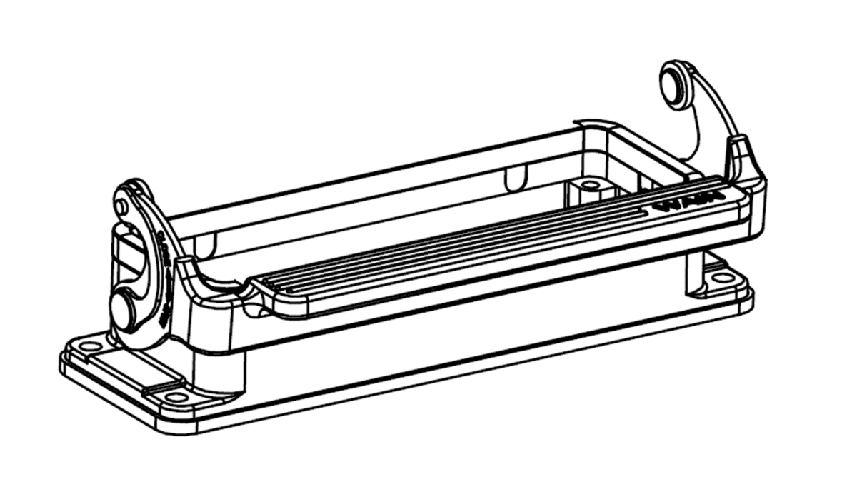 Корпус соединителя - блочная часть H24B-BK-1L/PSE 1110243281001 - фото 1