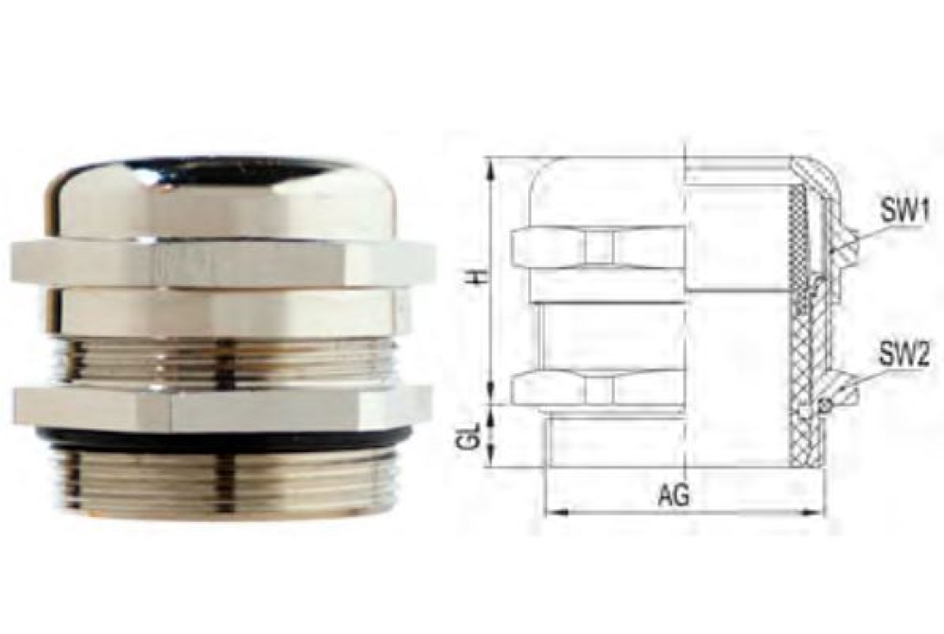 Кабельный сальник M24x1.5, арт. B71609241630 - фото 1